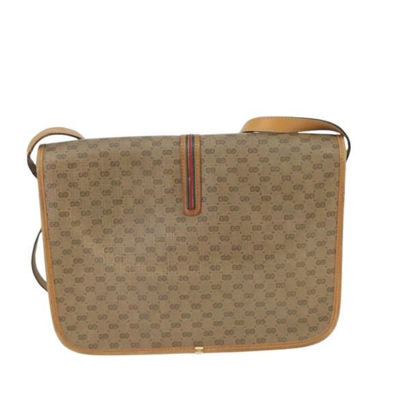 GUCCI Micro GG Supreme Shoulder Bag Pvc Beige Gold 001 104 001 104 - Picture 3 of 16